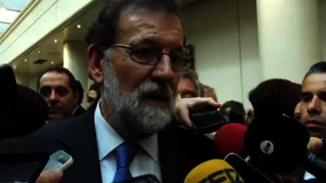Mariano Rajoy tras la declaración de independencia de Cataluña