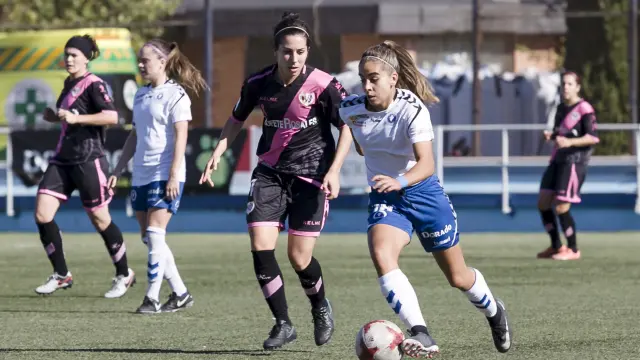 El Zaragoza femenino cayó derrotado contra el Rayo Vallecano