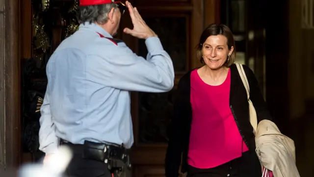 La presidenta del Parlamento catalán, Carme Forcadell, este martes