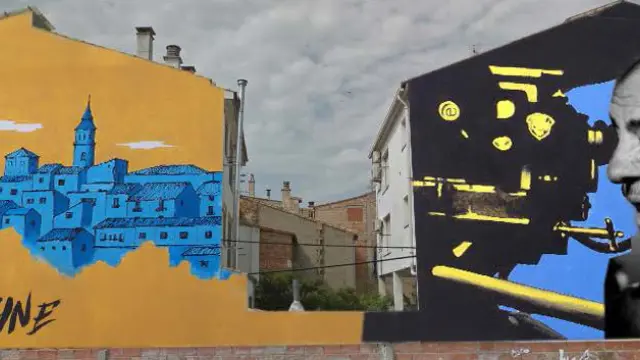 El mural ganador del concurso de graffitis en honor a Buñuel