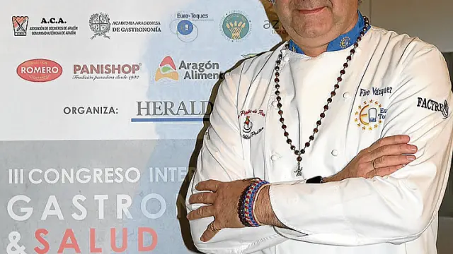 Firo Vázquez, en el Congreso de Gastronomía y Salud.