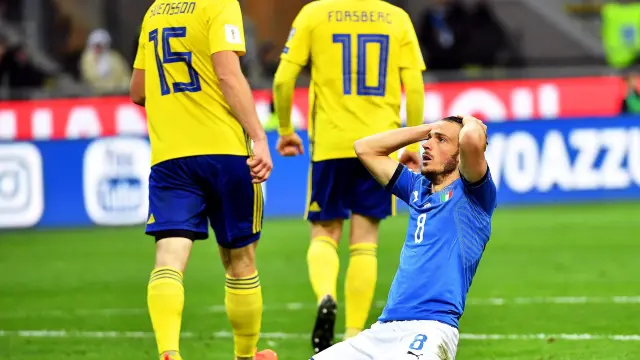 Italia buscó con todo el gol para forzar como mínimo la prórroga en el duelo del estadio San Siro de Milán, pero no consiguió romper la sólida defensa de Suecia.