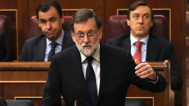 Rajoy, en la sesión de control al Gobierno en el Congreso.
