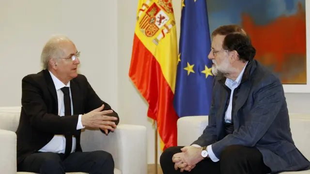 Ledezma y Rajoy durante su reunión de este sábado en Madrid.