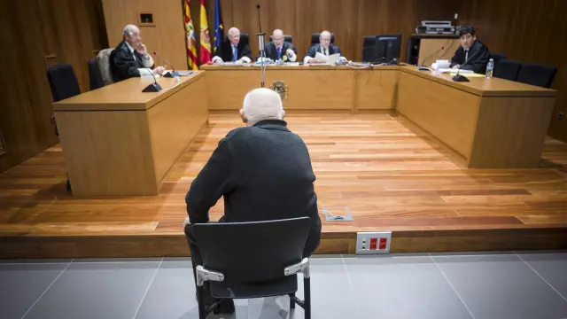Francisco H., durante el juicio celebrado en la Audiencia de Zaragoza.