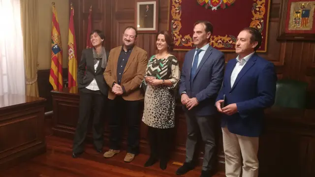 De izquierda a derecha, Silvia Lacárcel, Ramón Millán, Emma Buj, Chema Tejerina y José Manuel Valmaña