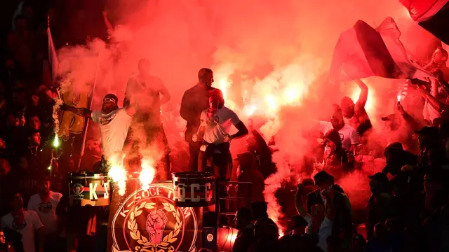 Seguidores del PSG durante el partido contra el Niza el pasado 27 de octubre