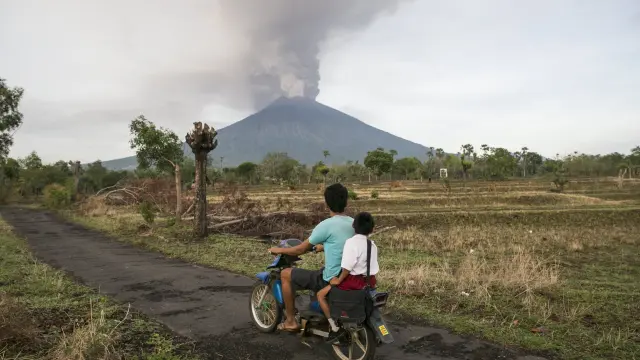 El volcán Agung