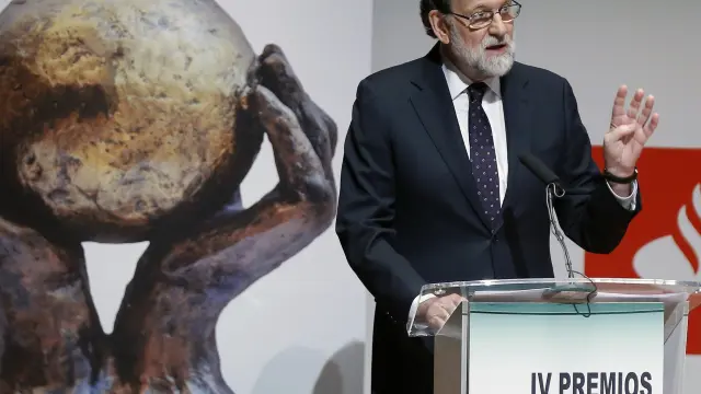 Mariano Rajoy durante el acto de entrega de los IV premios Cepyme.