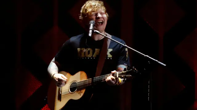 El británico Ed Sheeran durante una de sus actuaciones.