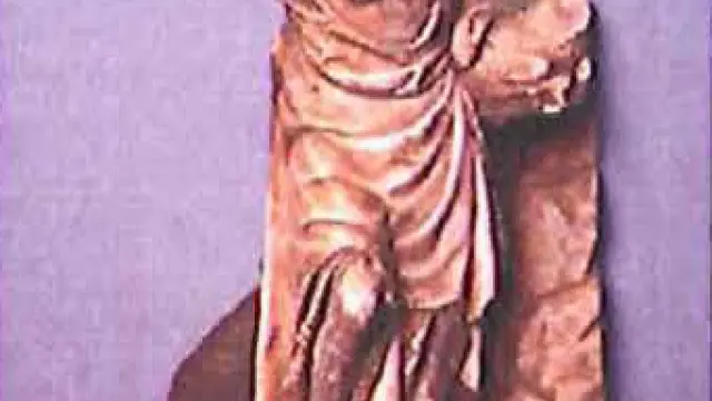 36-Retablo de la infancia de Jesús. San Juan Bautista relieve. Escultura de alabastro (1529-1530). Gabriel Joly.