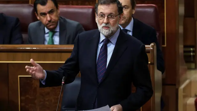 Mariano Rajoy durante una intervención en el Congreso.
