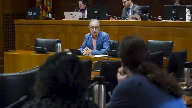 Gimeno compareció ayer en la Comisión de Hacienda de las Cortes a petición de Podemos.