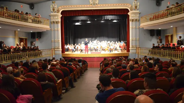 El teatro Bellas Artes se llenó durante el concierto del Conservatorio.