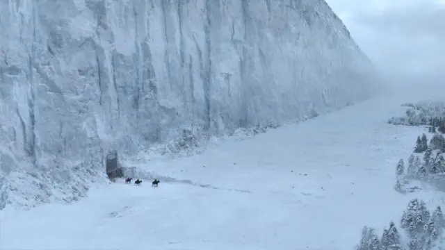 El muro de hielo de la serie 'Juego de tronos'