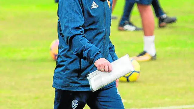 Natxo González, entrenador del Real Zaragoza.