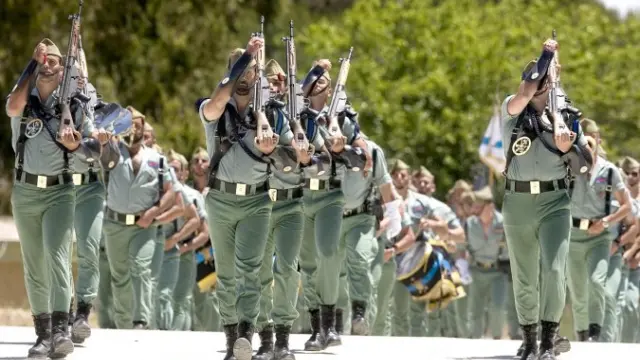 Imagen de archivo de un desfile de la Legión.