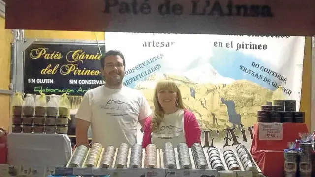 Cristian Hernández y su mujer Rosa Gómez, de la empresa Paté de L'Ainsa.
