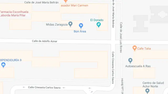 Calle José Luis Borau con Adolfo Aznar, Zaragoza