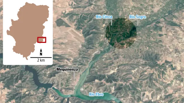El cuerpo ha sido encontrado a unos 100 metros de la confluencia del Segre y el Ebro