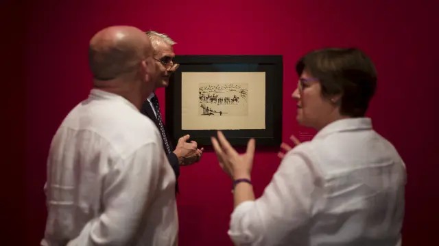 Exposición de grabados de Picasso en el Museo Goya de Zaragoza.
