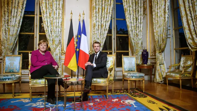 Comparecencia conjunta de Merkel y Macron
