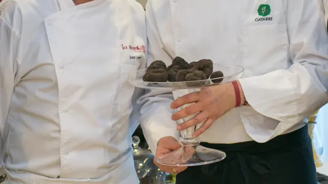 José Ignacio Acirón, chef ejecutivo del Grupo La Bastilla, y Leandro Casas, chef del restaurante Gayarre, hablarán sobre la trufa aragonesa en Madrid Fusión.