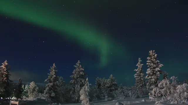 Aurora boreal, vista desde Finlandia