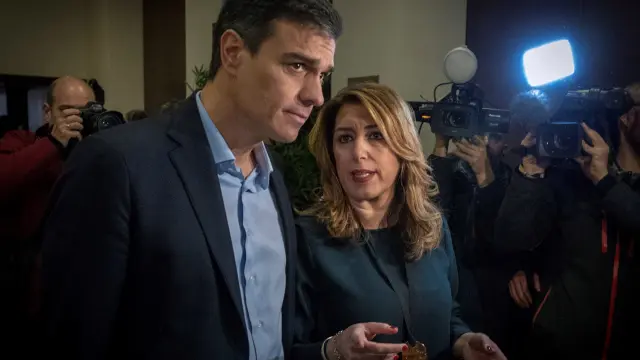 En su visita a Sevilla, Sánchez también se ha reunido con Susana Díaz