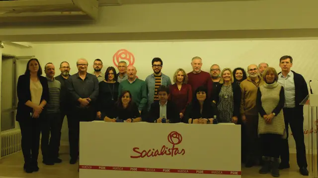 Integrantes del nuevo comité local del PSOE