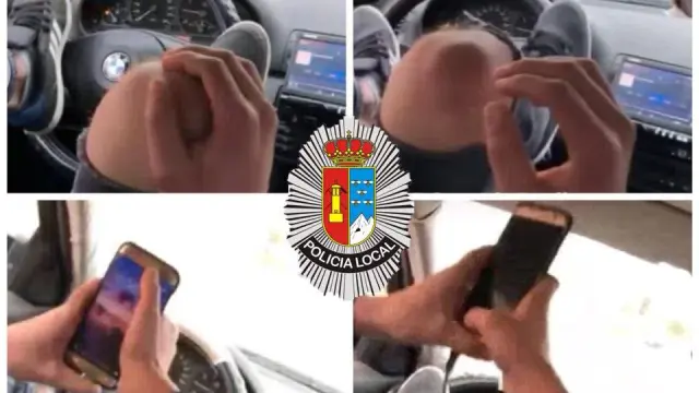 Gracias a la colaboración ciudadana la Policía Local ha podido identificar al autor del vídeo, en el que un joven conduce con los pies mientras utiliza el teléfono móvil