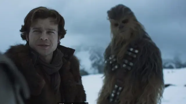 Un fotograma del primer trailer de 'Solo'.