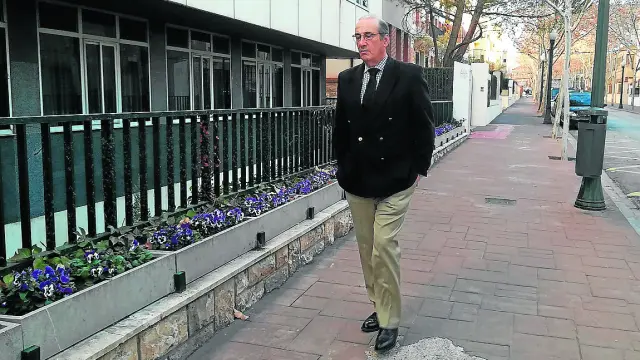 Francis Franco, camino del Juzgado de lo_Penal de Teruel el pasado mes de enero.
