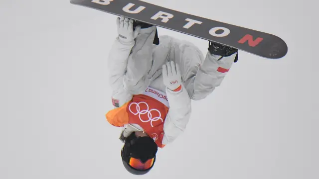 Shaun White, en la final de halfpipe de snowboard