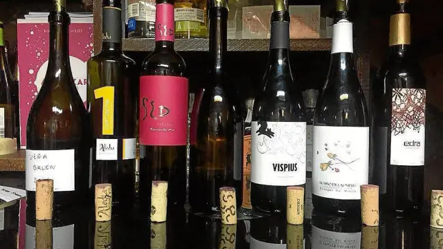 Cata de varios vinos incluidos en el proyecto de los Vignerons altoaragoneses.