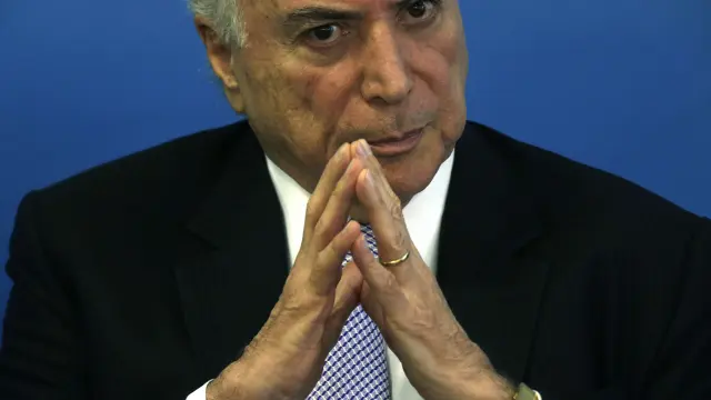 Michel Temer, presidente de Brasil.