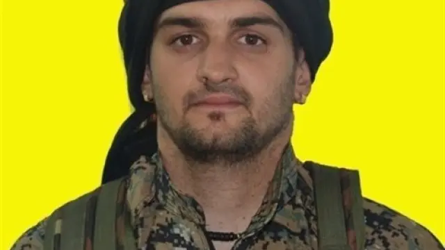 Samuel Prada, en una imagen difundida por las milicias kurdas.