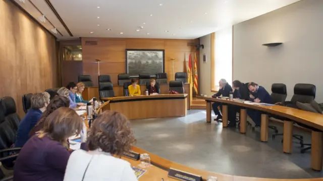 Segunda reunión de la Comisión de seguimiento del Pacto de la Infancia en Aragón.