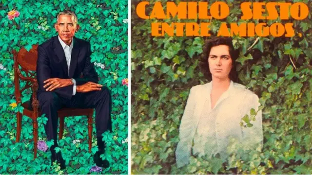 El retrato de Obama y el disco de Camilo Sesto. ¿Casualidad?