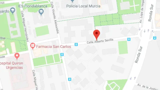 La agresión se produjo en la calle Alberto Sevilla de Murcia hace tres años.
