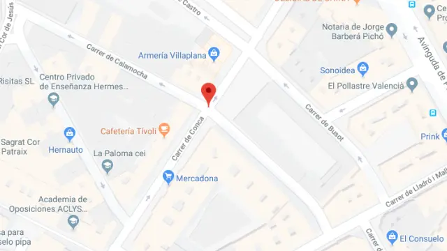 El crimen tuvo lugar en un garaje de la calle Calamocha, en Valencia.