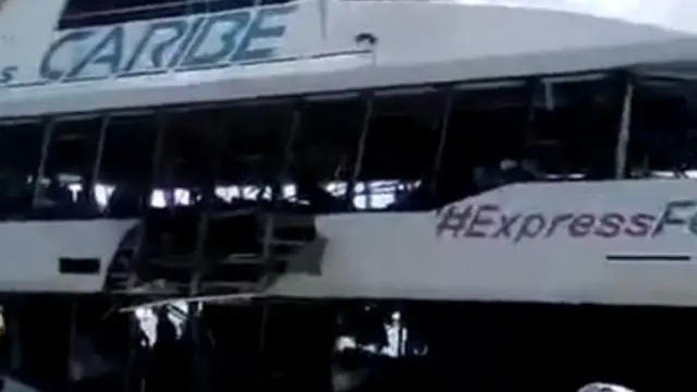 Al menos 12 heridos por la explosión de un ferry en Playa del Carmen