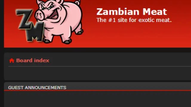 Ambos se conocierona  través de un foro de internet llamado Zambian meat.