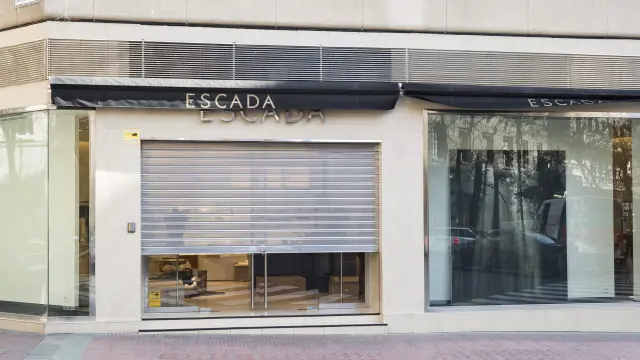 Escada hace efectivo el cierre de su tienda en la calle Sanclemente de Zaragoza