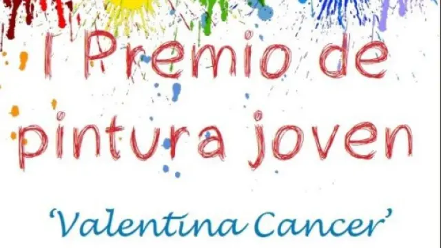 Cartel anunciador del concurso de pintura 'Valentina Cancer'.