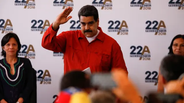 El presidente Nicolás Maduro ha registrado su candidatura para las elecciones del 22 de abril.
