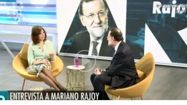 Ana Rosa Quintana ha entrevistado este jueves a Mariano Rajoy.
