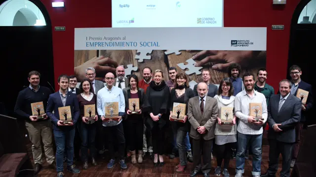 Acto de entrega del I Premio Aragonés de Emprendimiento Social.