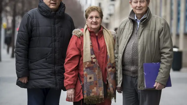 Juan Ramón Molina, Isabel Menaches y Luis Blanco.