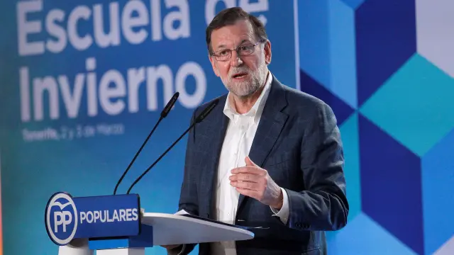 Mariano Rajoy durante su intervención en la Escuela de Invierno del PP